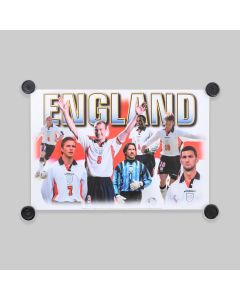 England 90s Poster A1