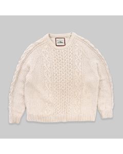 Vintage Mantaray Cable Knit Wool Jumper