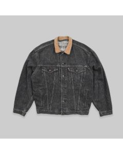 Levi's Denim Jacket With Leather Collar