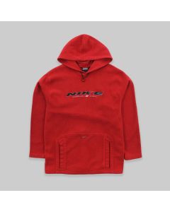 Nike Early 2000s Fleece Red Hoodie