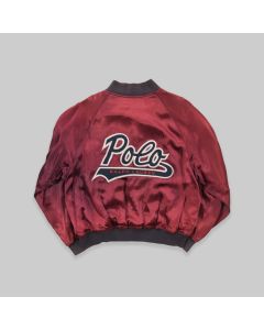 Ralph Lauren Polo Sport 1990s Satin Bomber Jacket