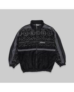 Adidas Early 1990s Crushed Velvet Track Jacket