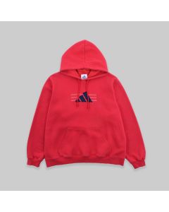 Adidas 1990s Red Hoodie