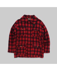 Woolrich 1970s Buffalo Plaid Mackinaw Hunting Cruiser Jacket