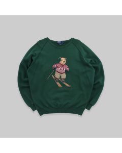 Ralph Lauren 1990s Polo Bear Green Sweatshirt