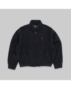 Polo Ralph Lauren 1990s Wool Harrington Black Jacket 