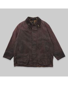 Barbour 1990s Beaufort Wax Cotton Brown Jacket