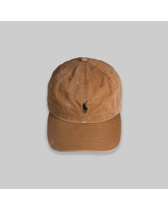 Ralph Lauren Brown Hat With Black Logo