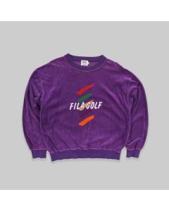 Fila 1980s Velour Sweatshirt