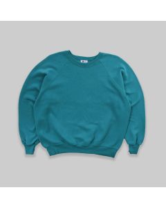 Lee 1990s Blank Teal Sweatshirt