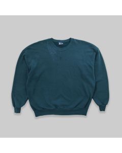 Jerzees Late 1990s Blank Teal Sweatshirt