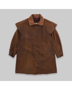 Barbour WK Backhouse 1990s Stockman Wax Cotton Riding Brown Jacket