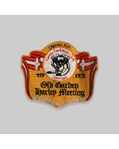 Harley Davidson Club Denmark Old Garden Meeting 1993 Patch