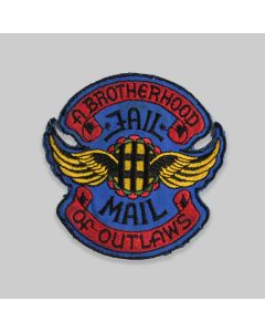 A Brotherhood of Outlaws Jail Mail Biker Patch
