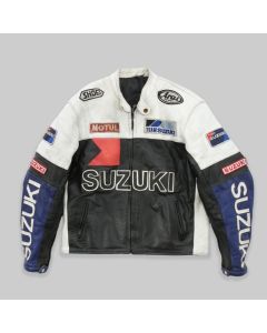 Suzuki 1990s Leather Motorcycle Jacket