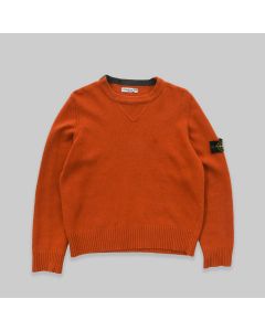 Stone Island 2000s Orange Knitted Jumper